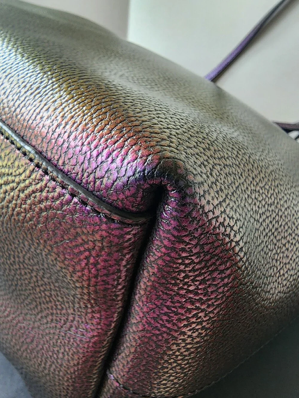 Coach Hologram Oil Slick City Tote, EUC, 2017